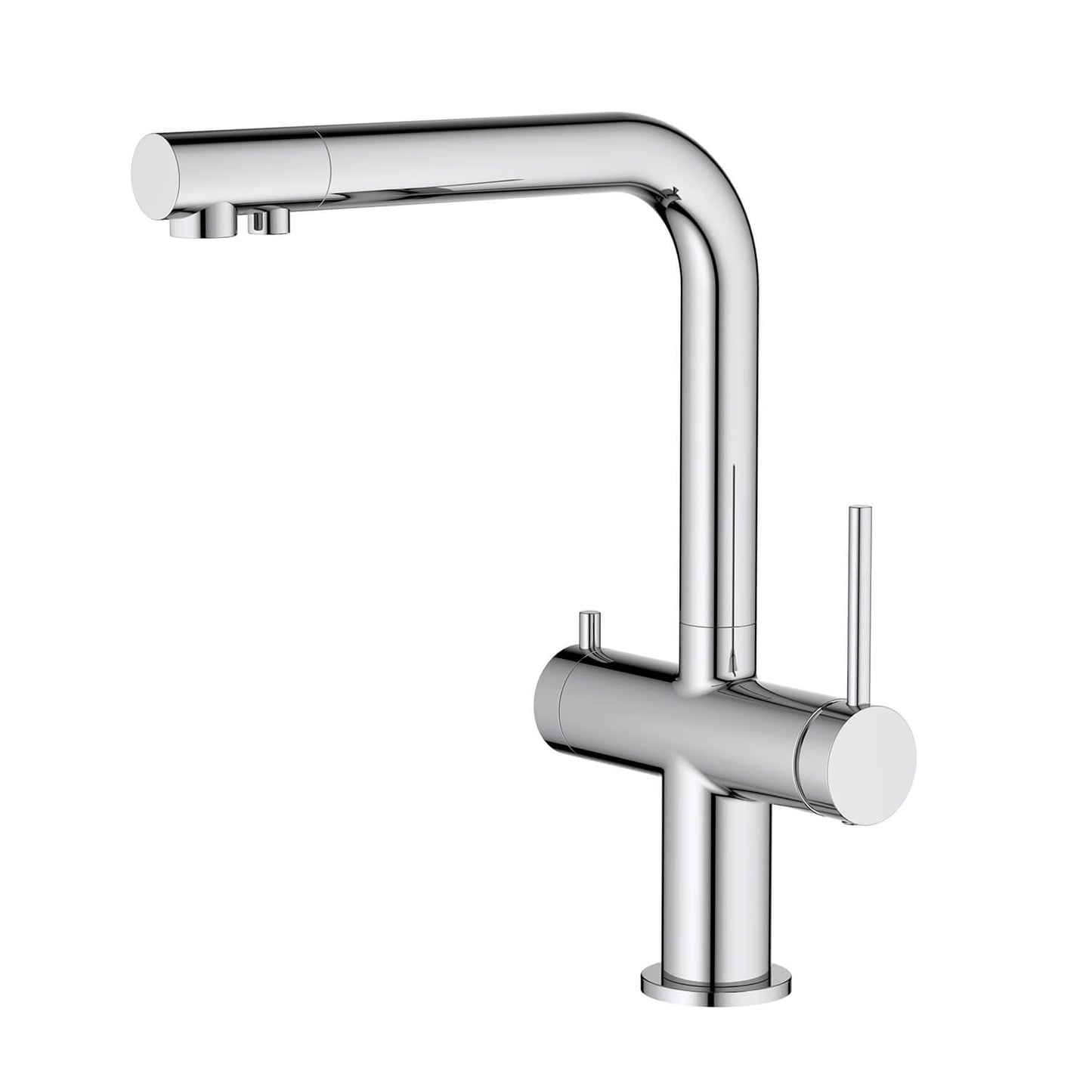 Aquavit Cylin Two-Function Kitchen Faucet with Built-In Filtration Handle FF15001