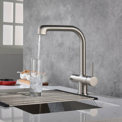 Solid Lead-Free Brass Pull-Out Kitchen Faucet with water filter FF2011