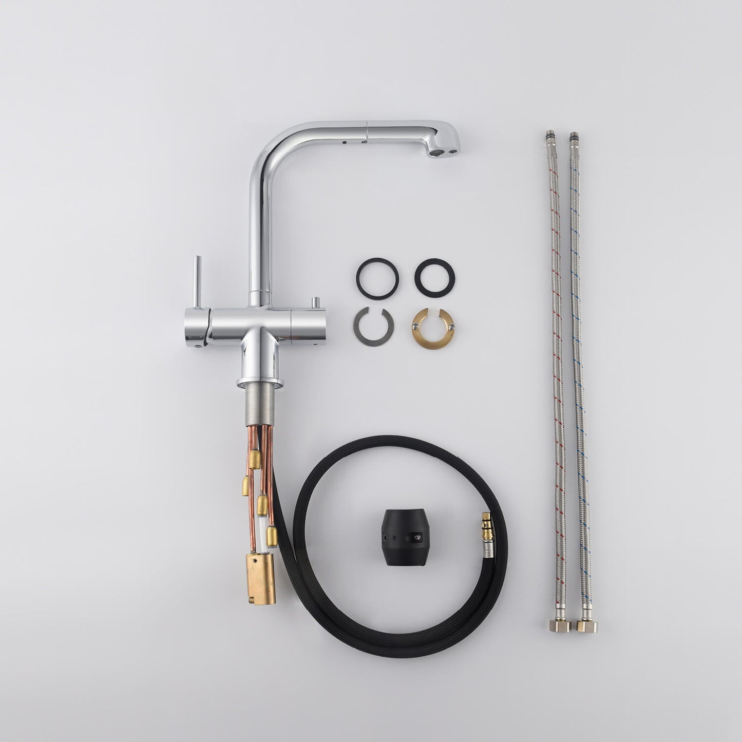 Solid Lead-Free Brass Pull-Out Kitchen Faucet with water filter FF2011
