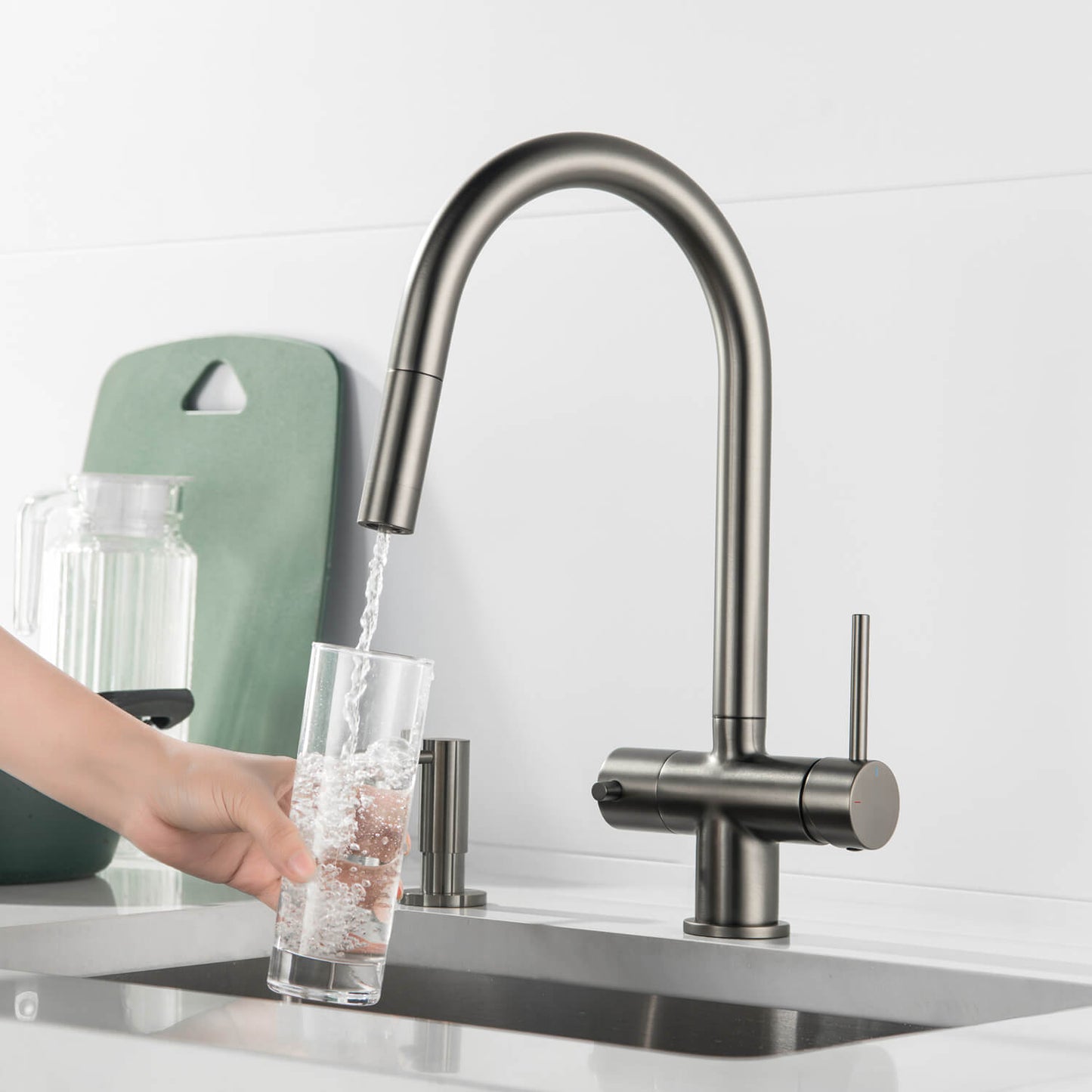 Premium Pull-Down Kitchen Faucet with Drinking Water Function FF2013