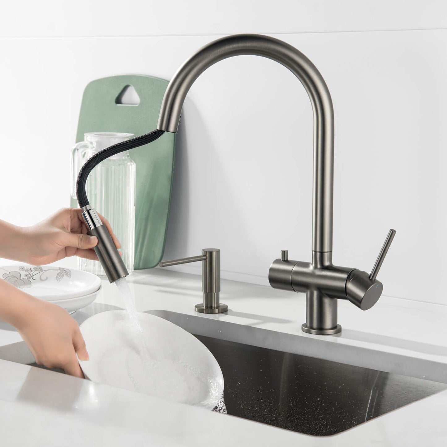 Premium Pull-Down Kitchen Faucet with Drinking Water Function FF2013