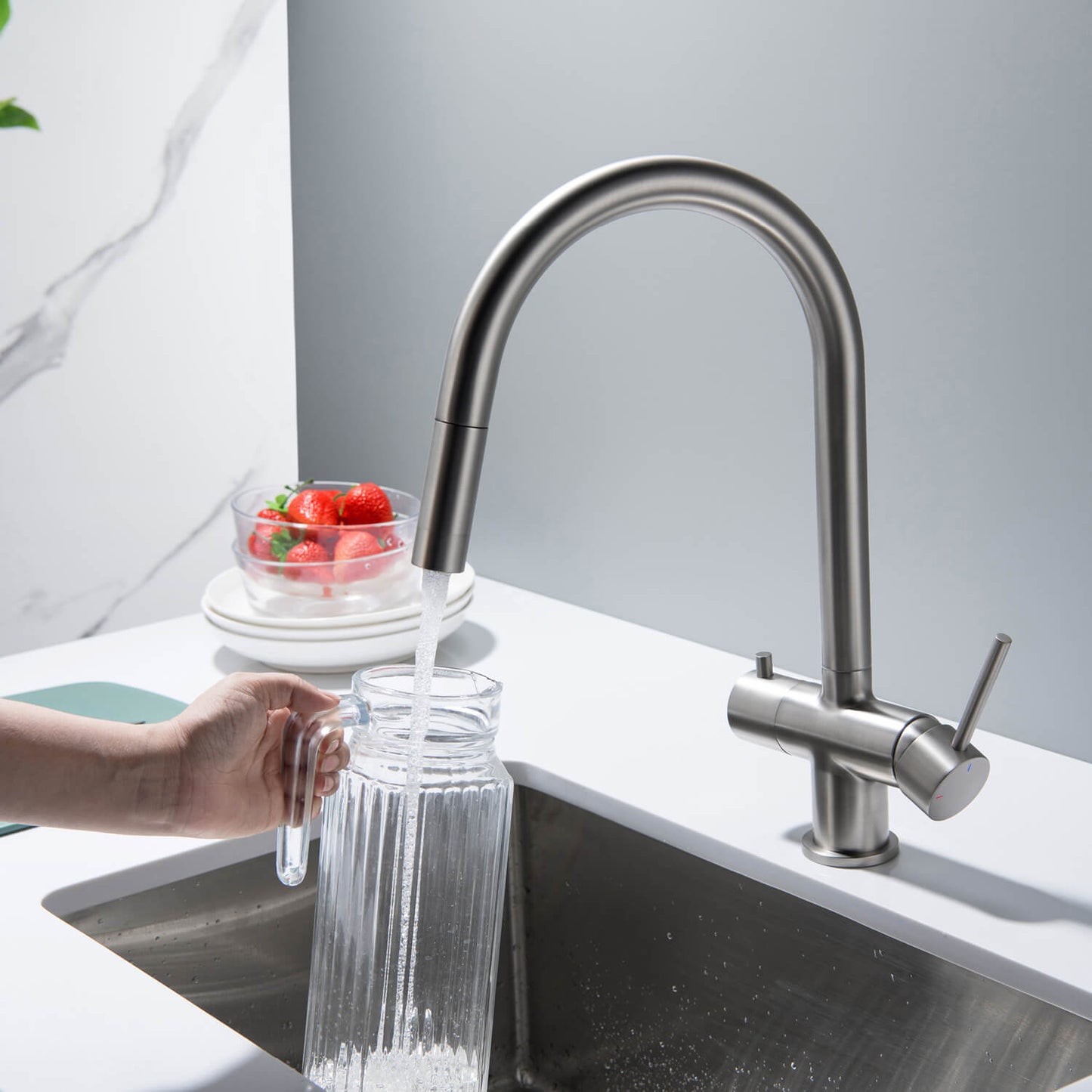 Premium Pull-Down Kitchen Faucet with Drinking Water Function FF2013