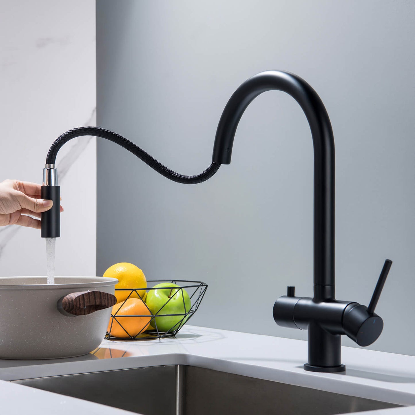 Premium Pull-Down Kitchen Faucet with Drinking Water Function FF2013