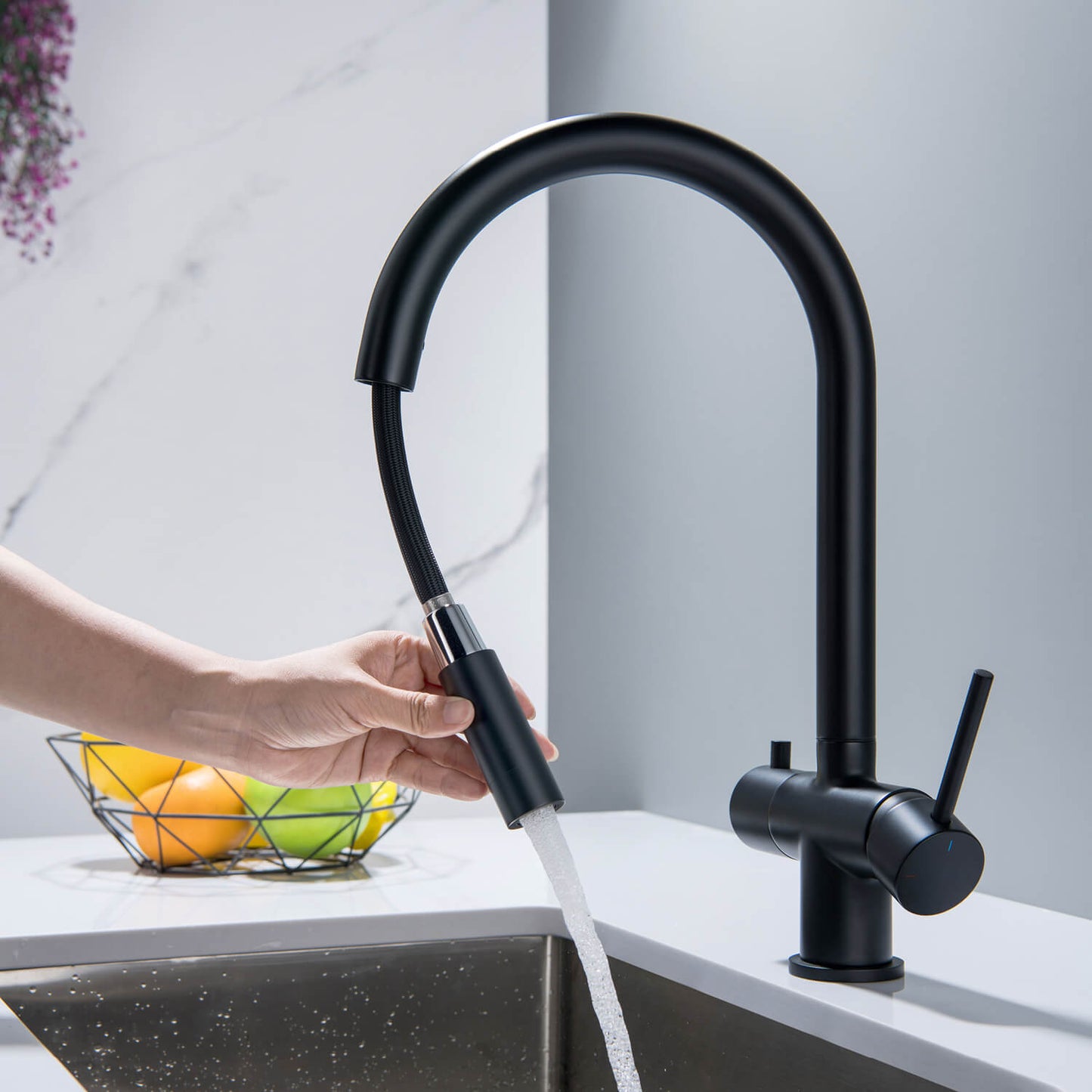 Premium Pull-Down Kitchen Faucet with Drinking Water Function FF2013