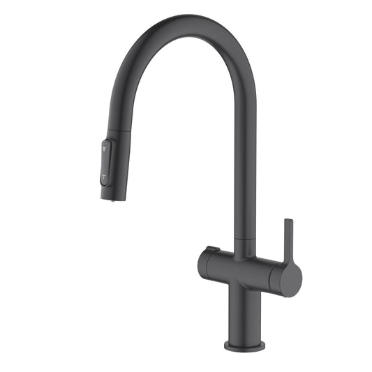 Aquavit Orbit Series Dual Handle High-Arc Water Filter Kitchen Faucet FF21104