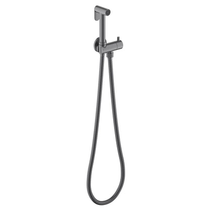 Aquavit HB09001 brushed gunmetal solid brass wall-mounted hand bidet spray set
