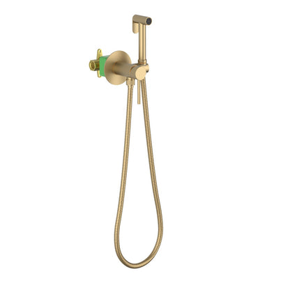 Aquavit HB09601 brushed brass concealed solid brass hand bidet spray set