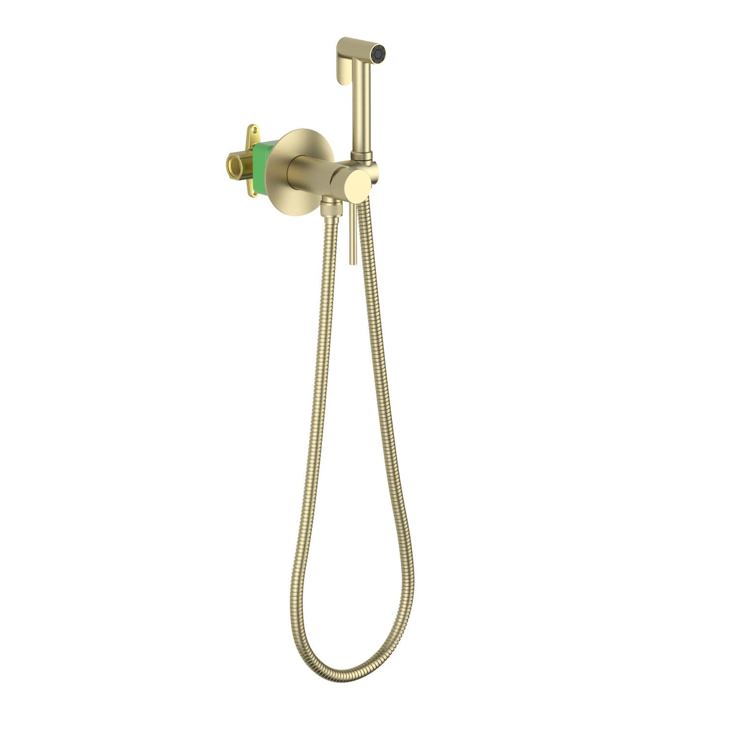 Aquavit HB09601 brushed gold spot free concealed solid brass hand bidet spray set