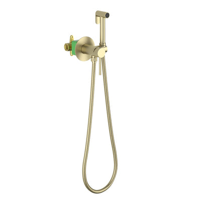 Aquavit HB09601 brushed gold spot free concealed solid brass hand bidet spray set
