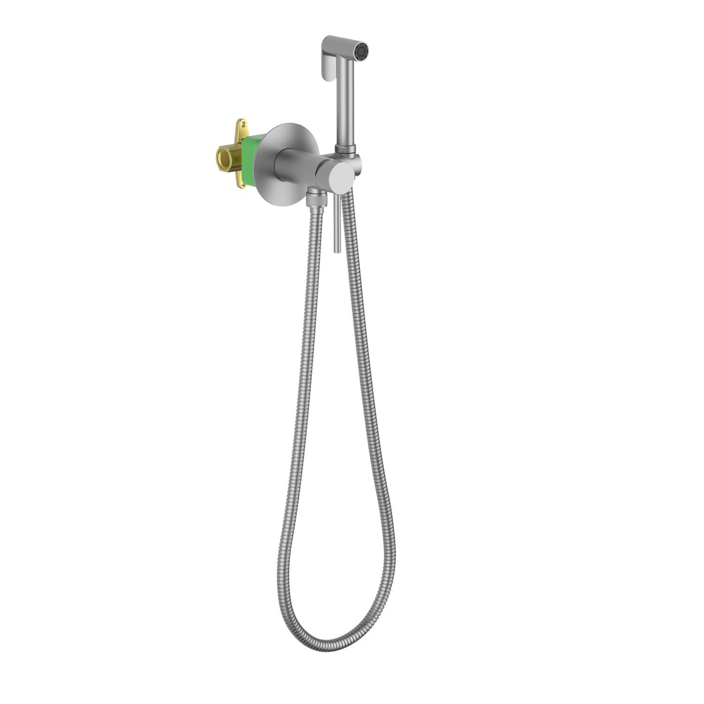 Aquavit HB09601 brushed nickel concealed solid brass hand bidet spray set