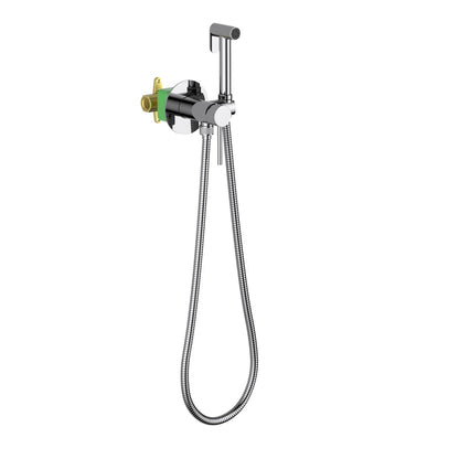 Aquavit HB09601 chrome concealed solid brass hand bidet spray set