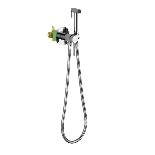 Aquavit HB09601 chrome concealed solid brass hand bidet spray set