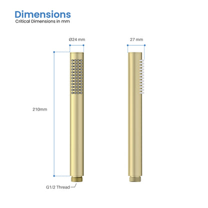 Brass hand shower 1 way HS1001