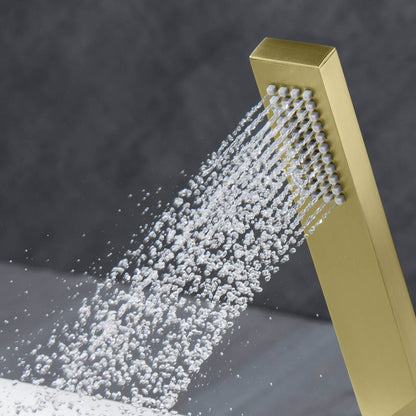 Brass square hand shower 1 way HS1005