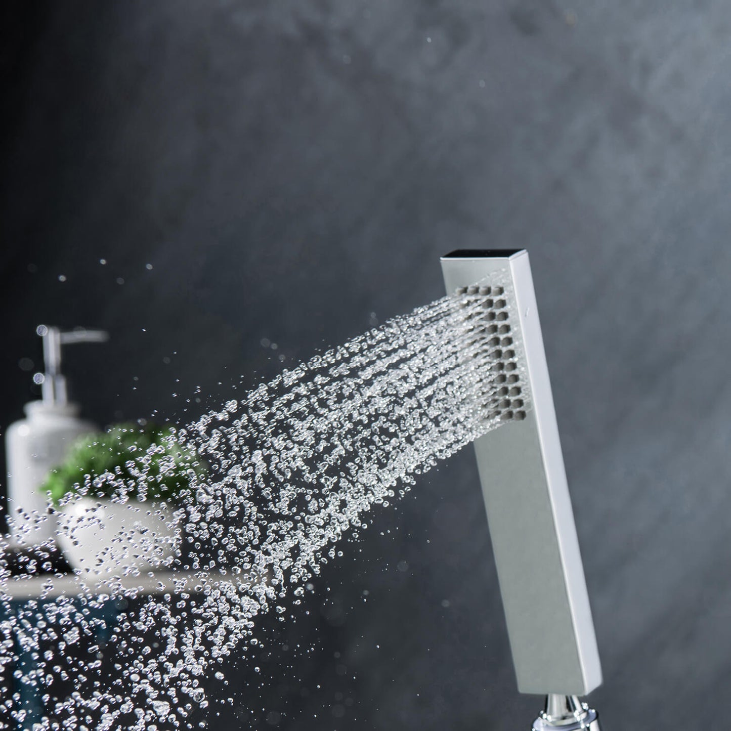 Brass square hand shower 1 way HS1005