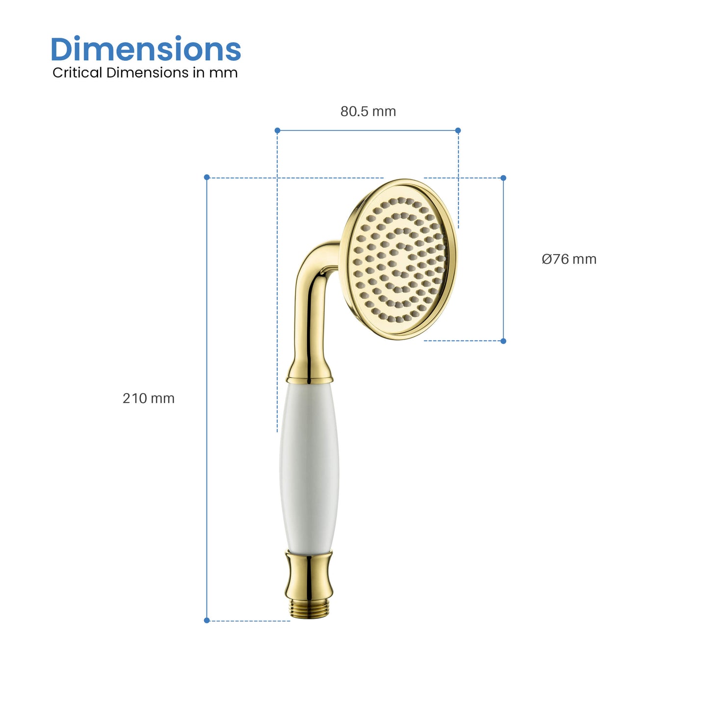 Brass antique hand shower HS1007