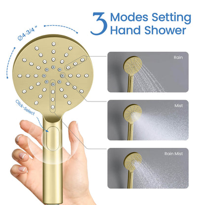 Rond ABS hand shower 3 way HS2008