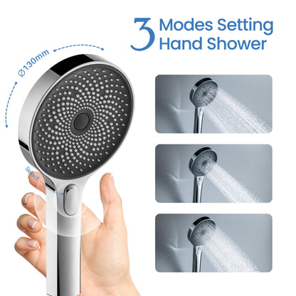 Round ABS hand shower Click Select 3 functions HS2009