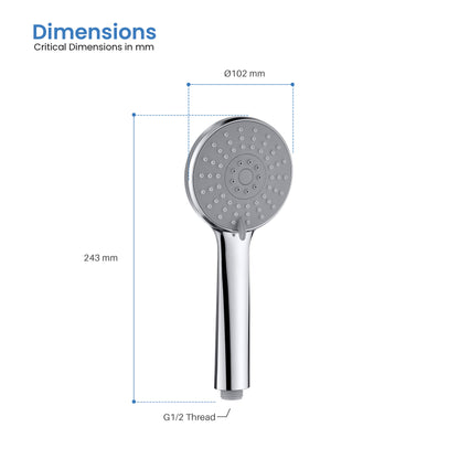 Rond ABS hand shower 3 way HS2013