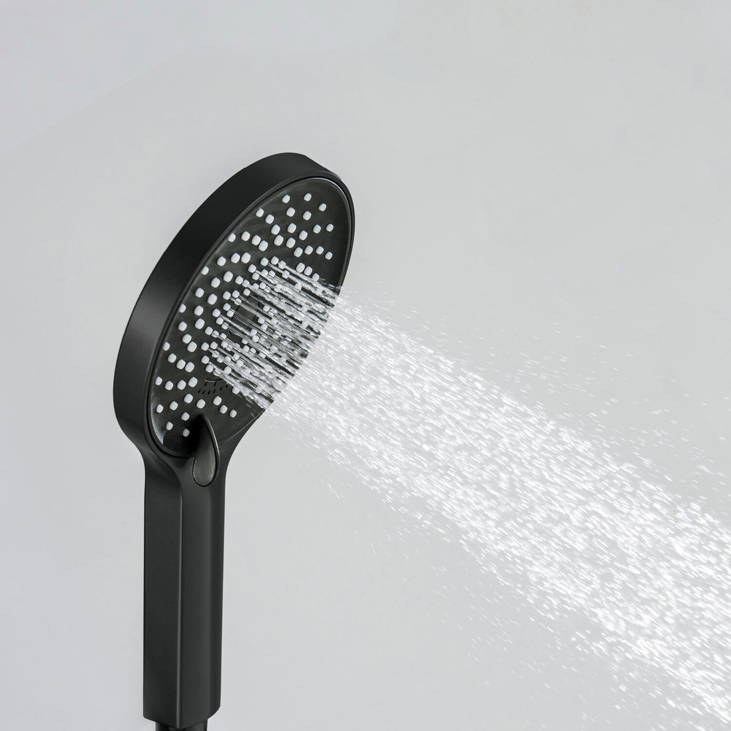 HS2019 Matte Black ABS hand shower in Jet spray modes
