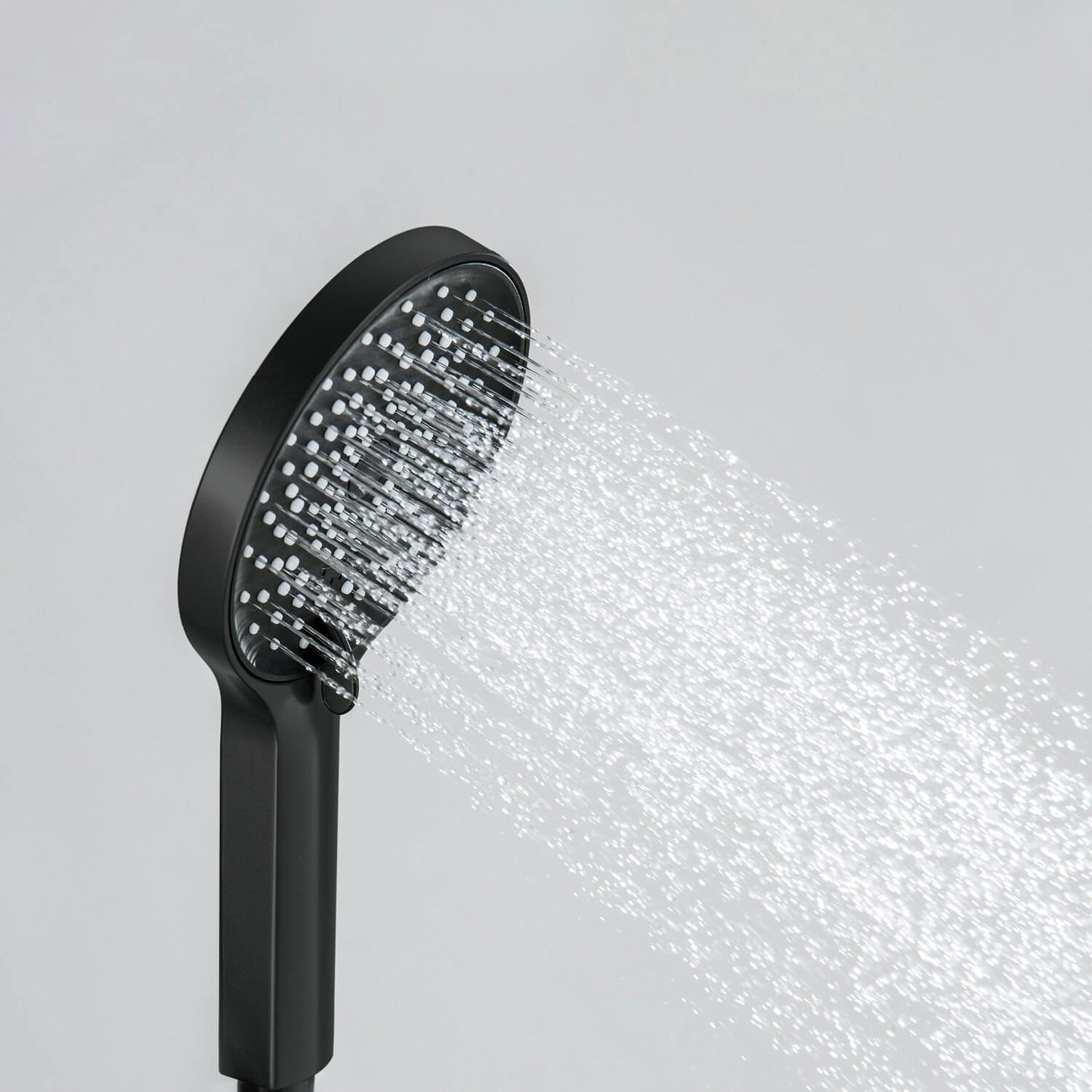 HS2019 Matte Black ABS hand shower with Rain and Jet spray modes