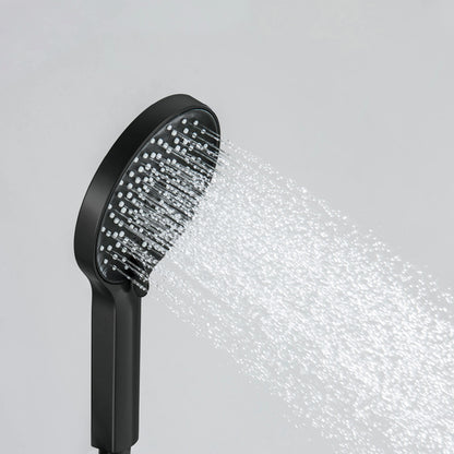 HS2019 Matte Black ABS hand shower with Rain and Jet spray modes