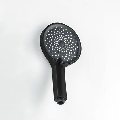 HS2019 Matte Black ABS hand shower close up