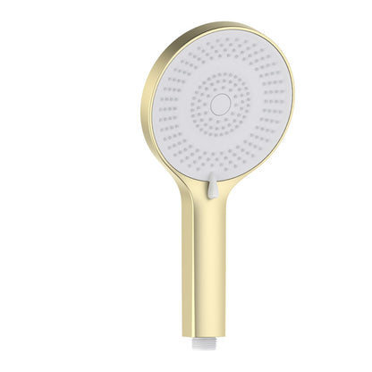 HS2020 brushed gold round ABS 3-function hand shower