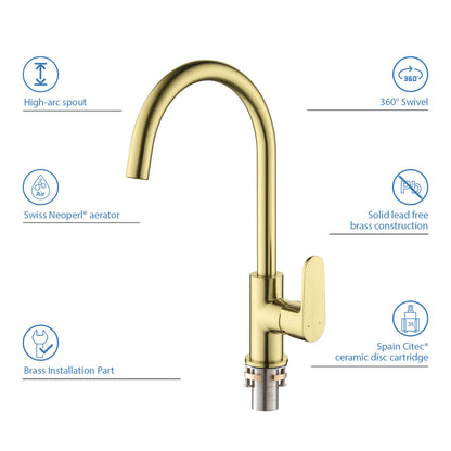 Tender Single handle kitchen faucet KF04001