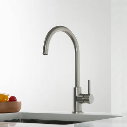 Modern Single Handle Kitchen Faucet with 360° Swivel Spout for Easy Use KF10001