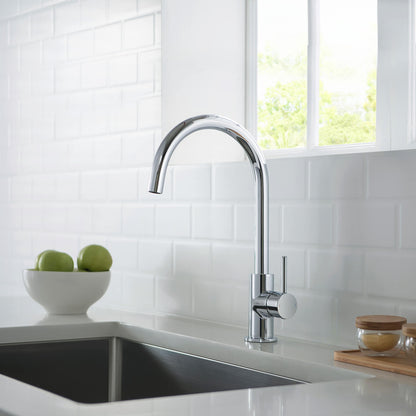 Modern Single Handle Kitchen Faucet with 360° Swivel Spout for Easy Use KF10001