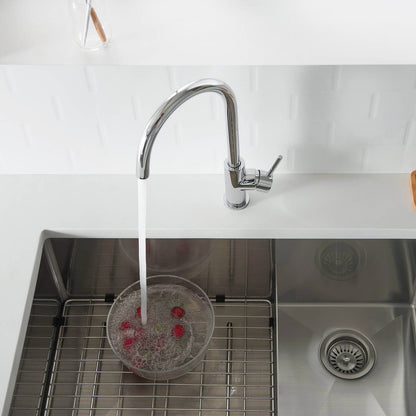 Modern Single Handle Kitchen Faucet with 360° Swivel Spout for Easy Use KF10001