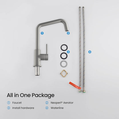 Durable Single Lever Kitchen Faucet for Easy Control KF10004