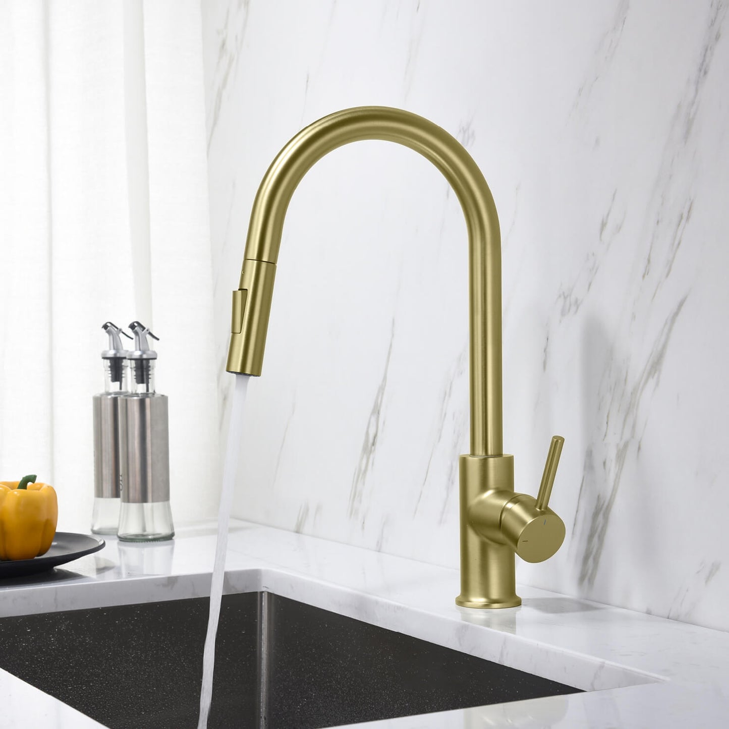 Pull-Down Kitchen Faucet with Dual-Function Spray Head KF10101