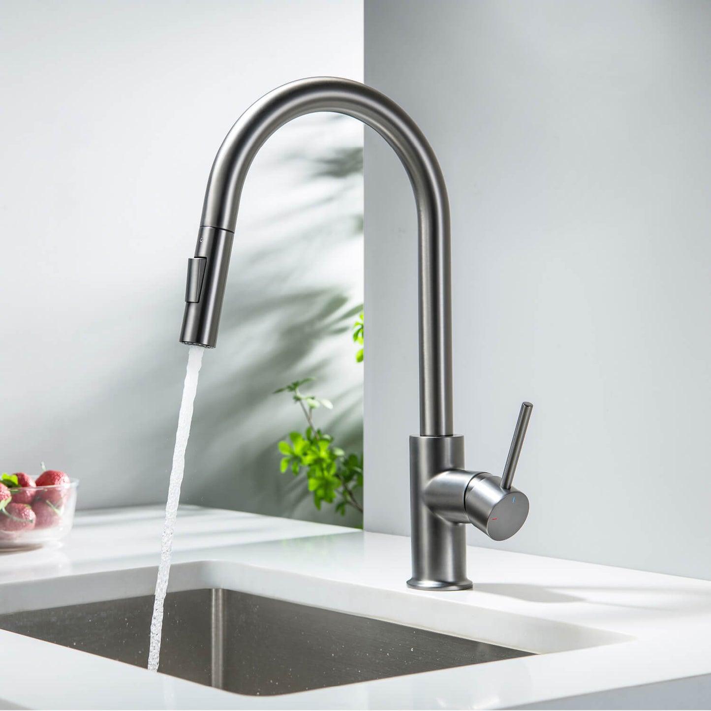 Pull-Down Kitchen Faucet with Dual-Function Spray Head KF10101