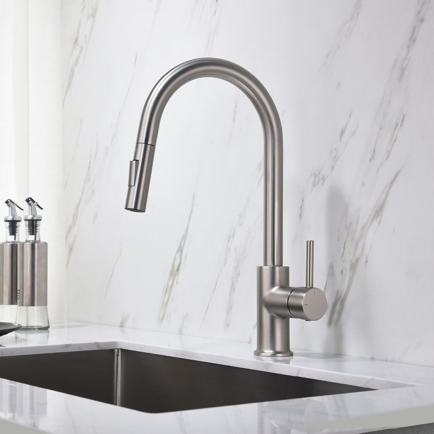 Pull-Down Kitchen Faucet with Dual-Function Spray Head KF10101
