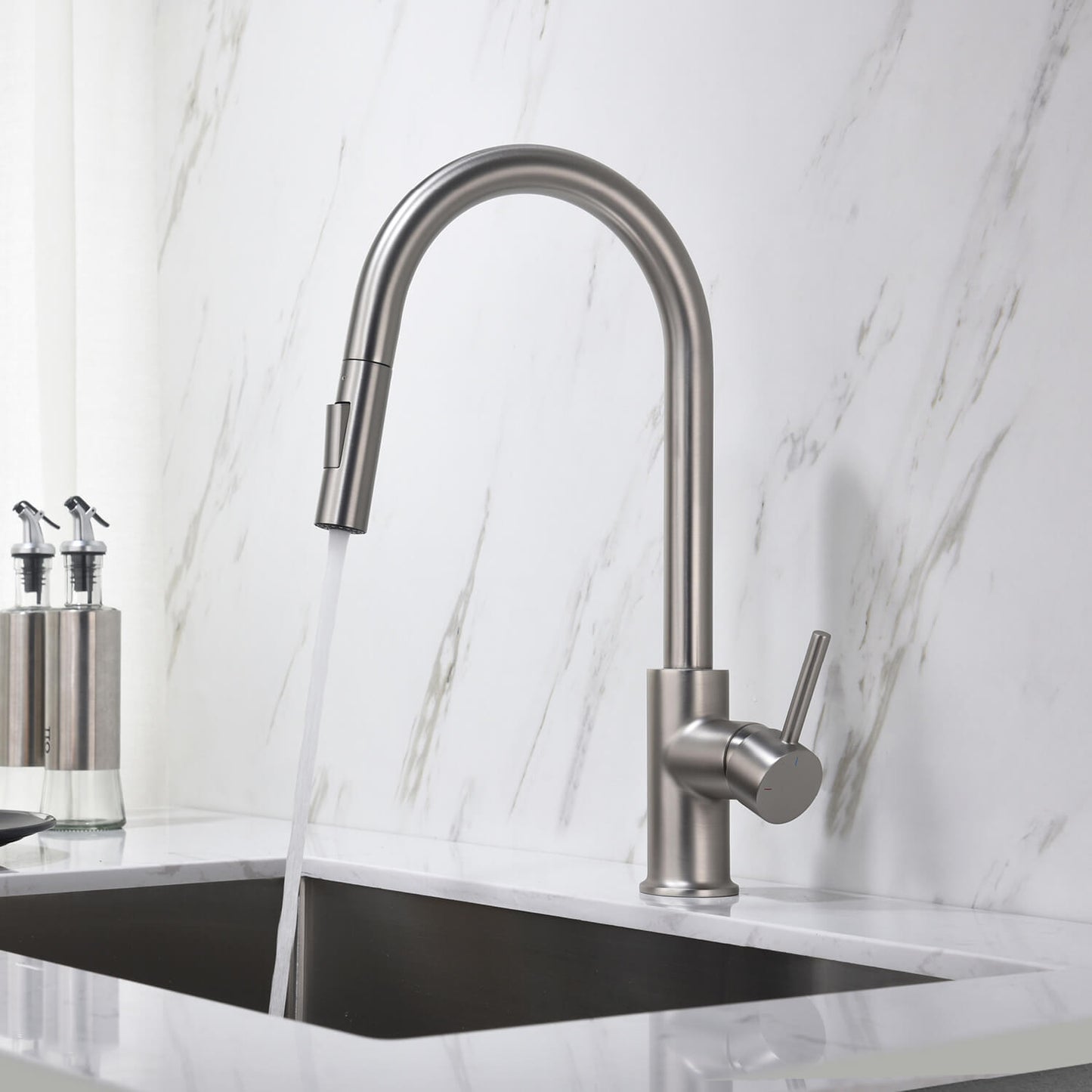Pull-Down Kitchen Faucet with Dual-Function Spray Head KF10101
