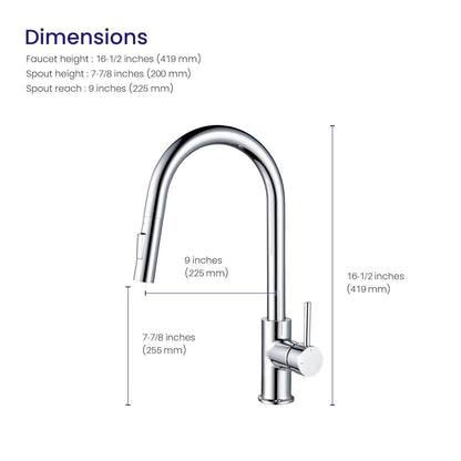 Pull-Down Kitchen Faucet with Dual-Function Spray Head KF10101