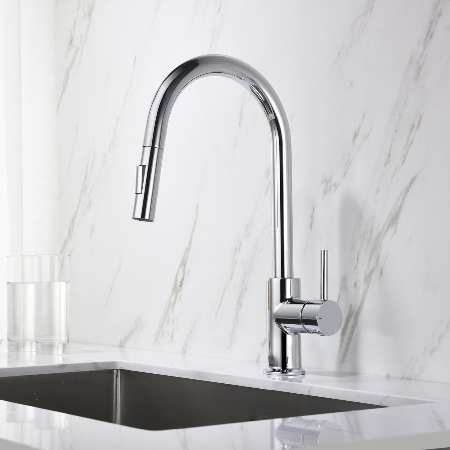 Pull-Down Kitchen Faucet with Dual-Function Spray Head KF10101