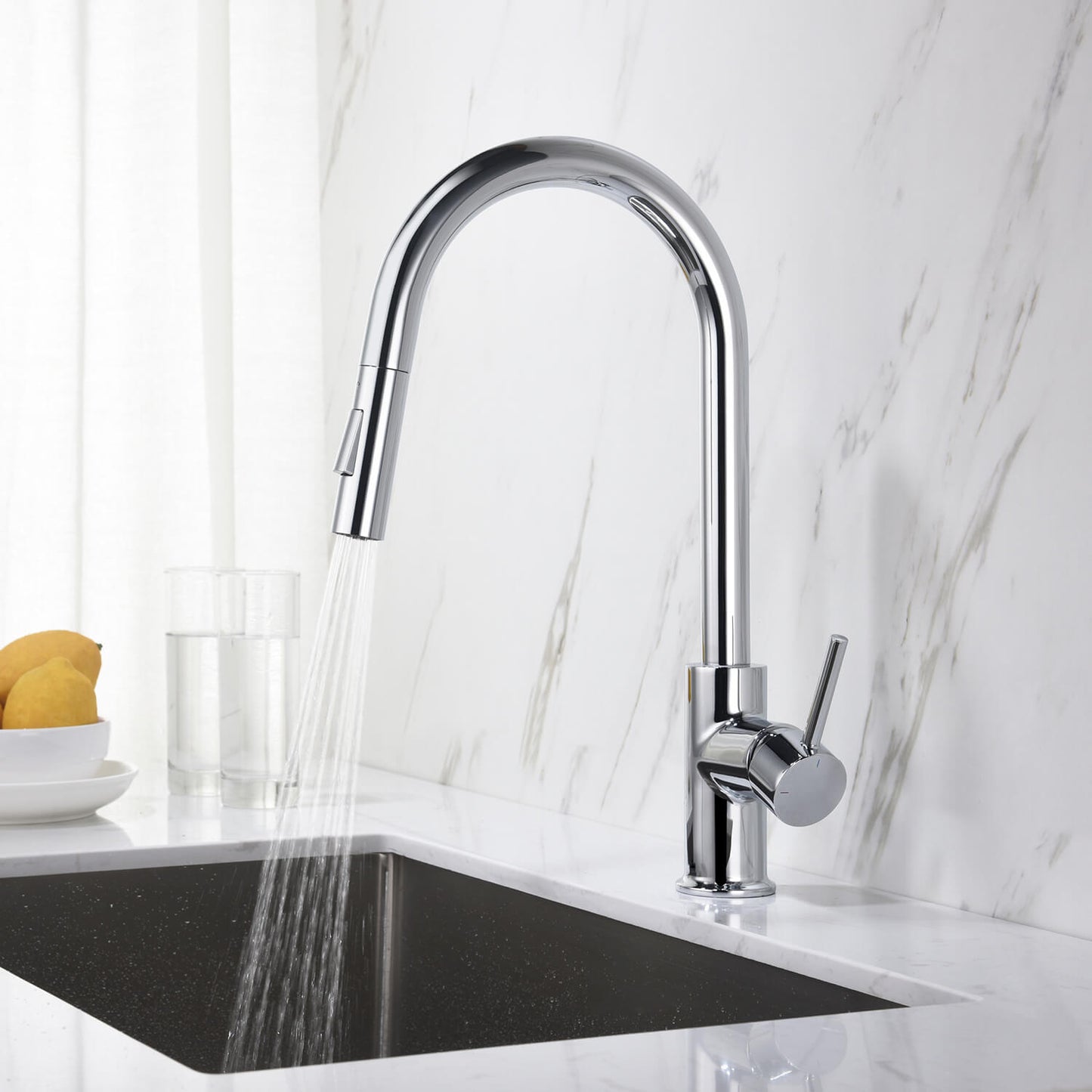 Pull-Down Kitchen Faucet with Dual-Function Spray Head KF10101