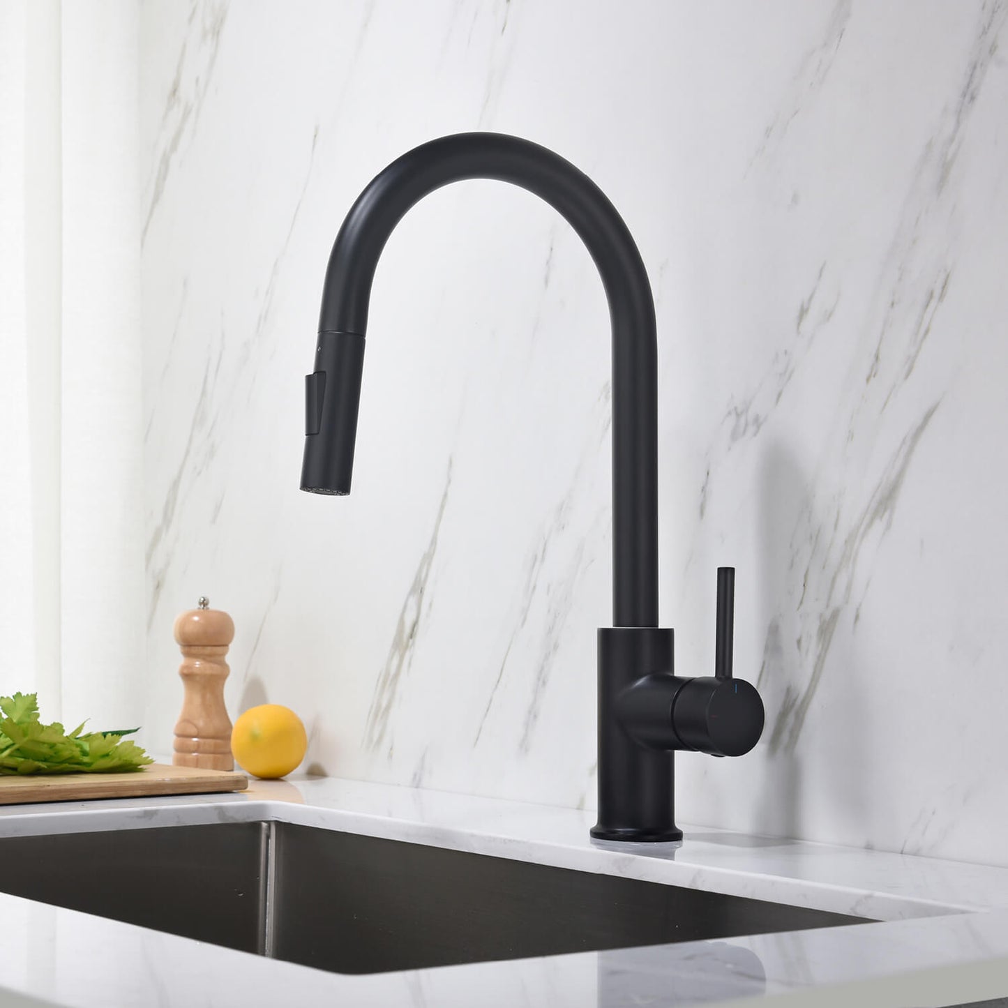 Pull-Down Kitchen Faucet with Dual-Function Spray Head KF10101