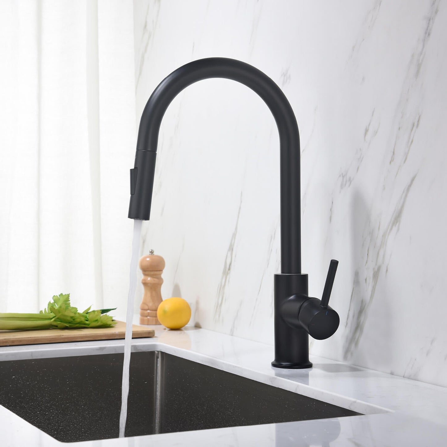 Pull-Down Kitchen Faucet with Dual-Function Spray Head KF10101