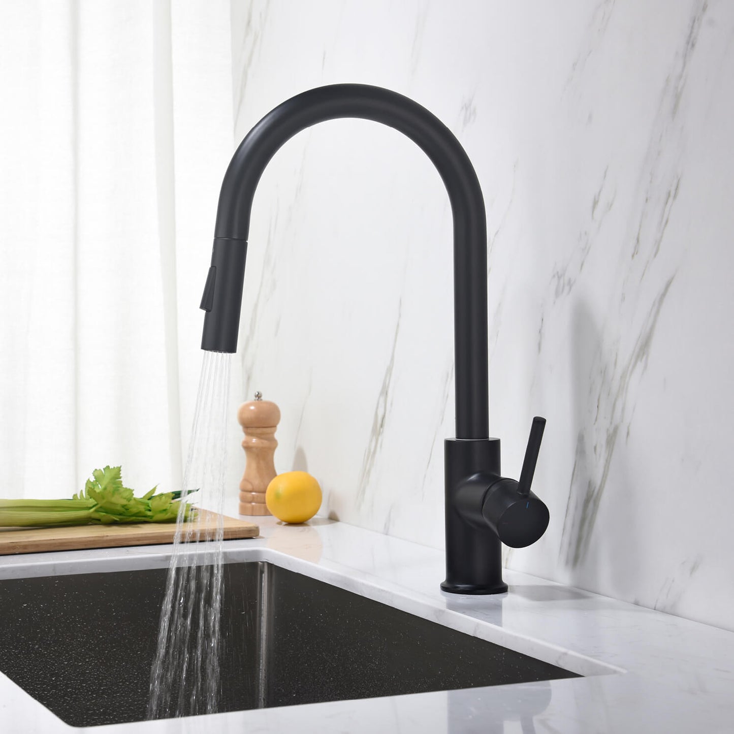 Pull-Down Kitchen Faucet with Dual-Function Spray Head KF10101
