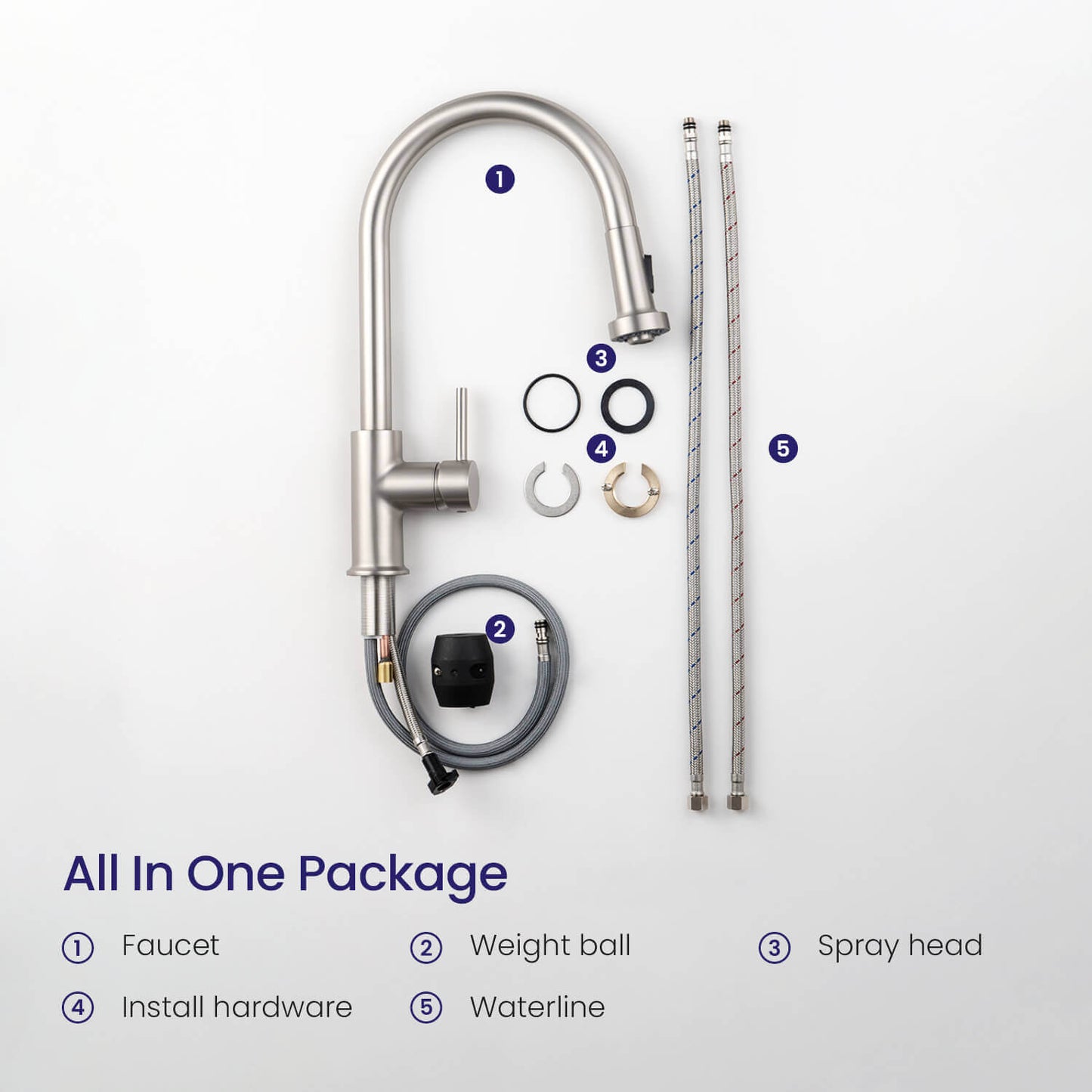 Durable Pull-Down Faucet for Kitchens KF10102