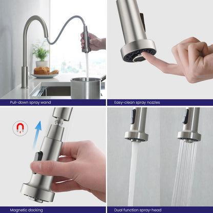 Durable Pull-Down Faucet for Kitchens KF10102
