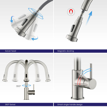 Durable Pull-Down Faucet for Kitchens KF10102