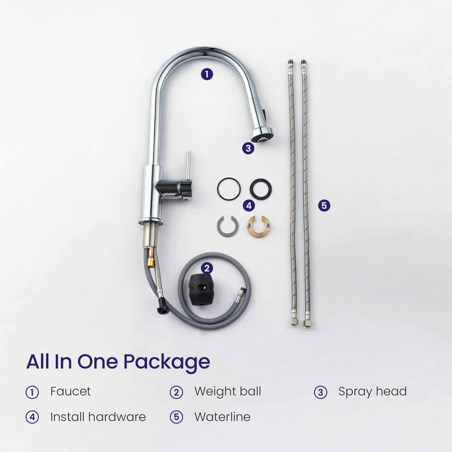 Durable Pull-Down Faucet for Kitchens KF10102