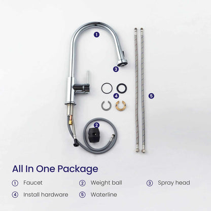 Durable Pull-Down Faucet for Kitchens KF10102