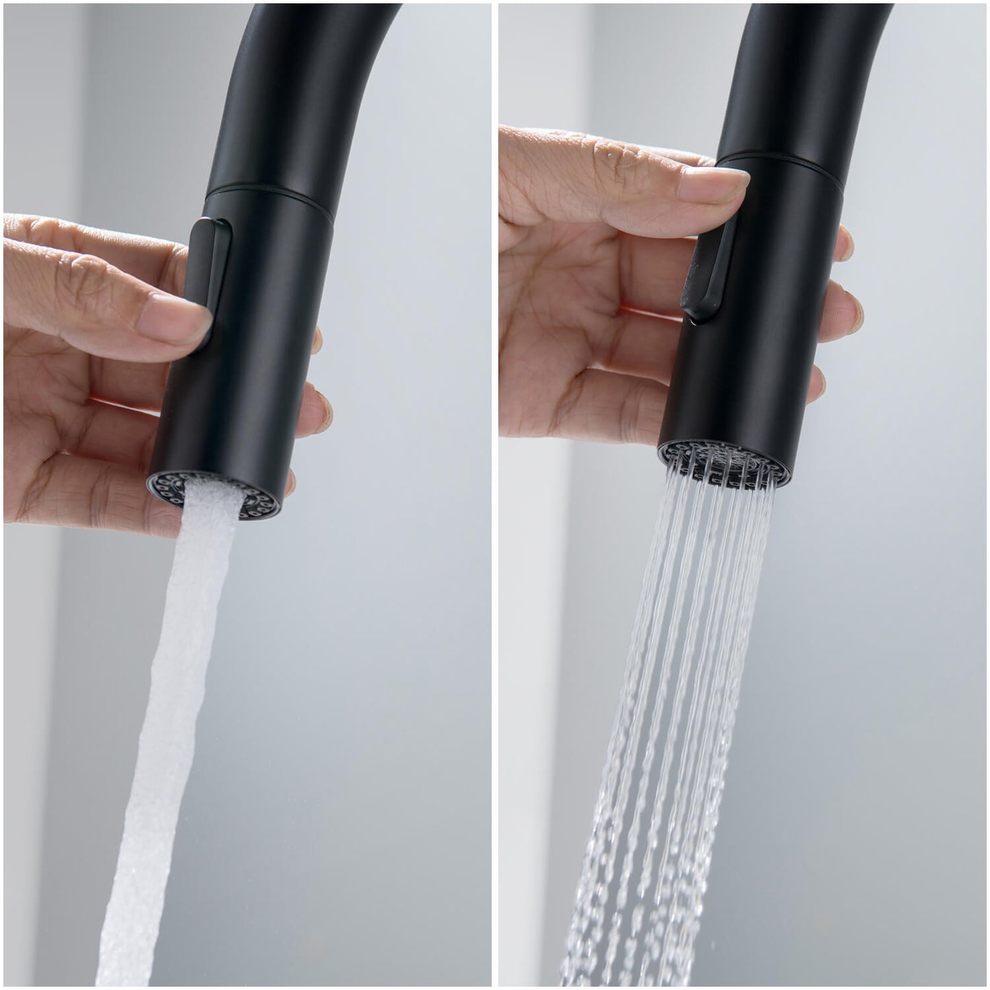 Modern Brass Kitchen Faucet with Pull-Out Hose KF10104