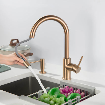 Pull-Down Kitchen Faucet with 1-Function Stream Head KF10107